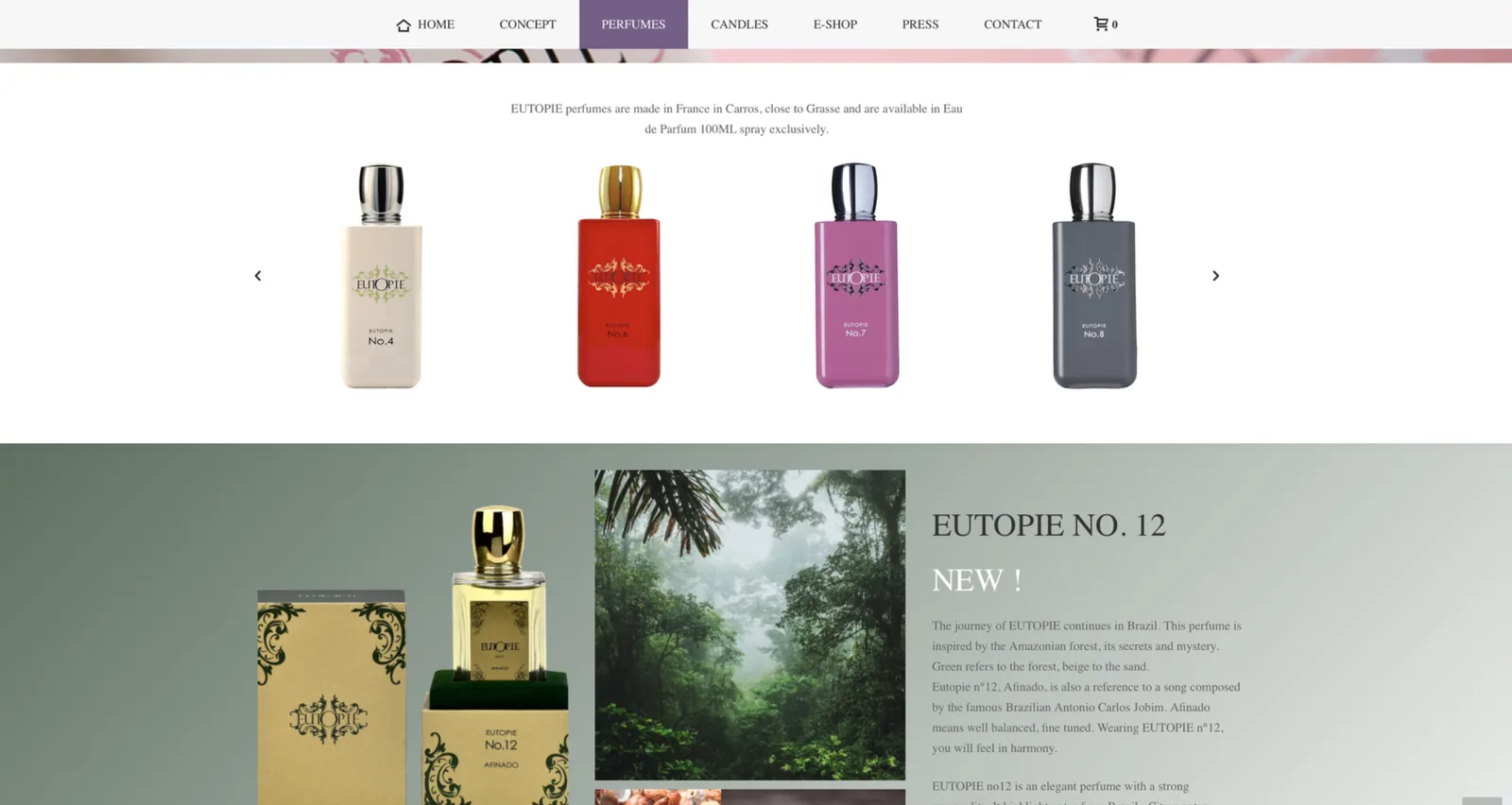 Eutopie perfumes online store