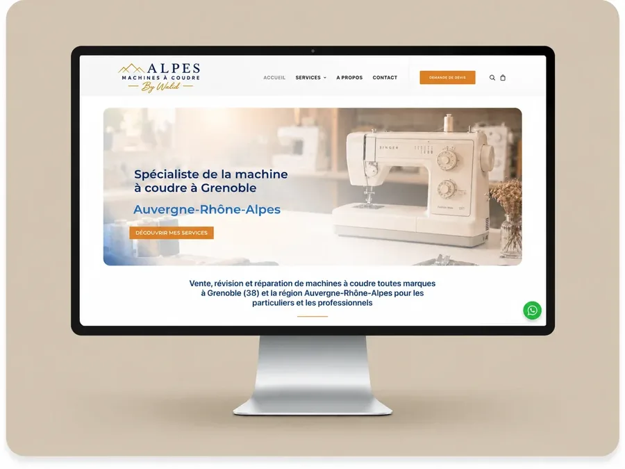 Alpes Machines à Coudre — WooCommerce project by Frametonic