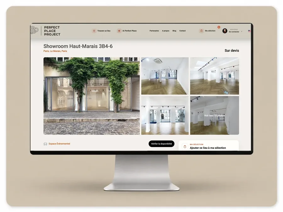 Perfect Place Project — digital and AI project by Frametonic