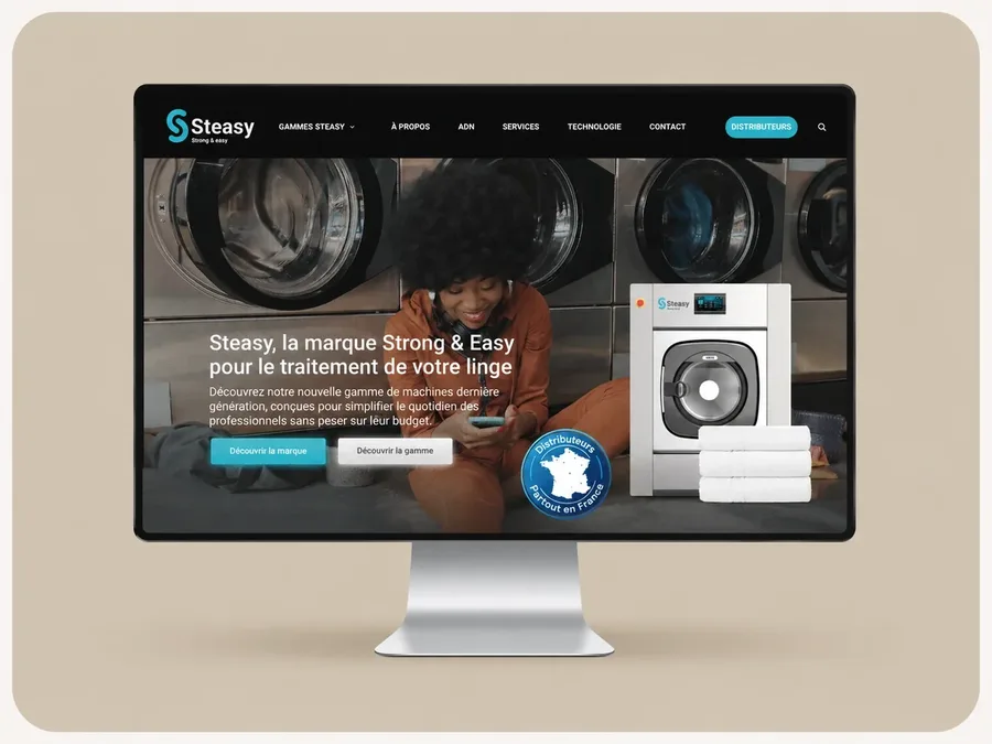 Steasy — B2B website and digital marketing project by Frametonic
