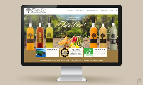 Frametonic Digital - Web Design - Création de sites internet pour les sociétés de spiritueux - Tutti Cello