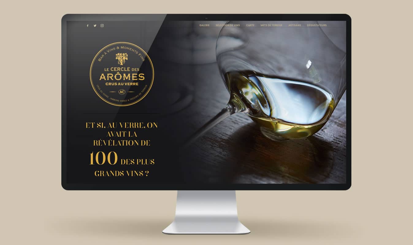Frametonic Digital Agency - Web design for bars and restaurants - Paris - Raleigh - Le cercle des arômes
