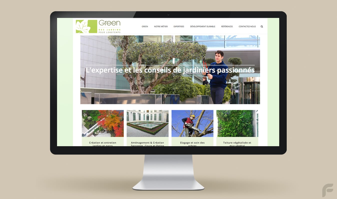 Frametonic Digital - Agence digitale - Web Design - Création de sites internet pour les entreprises de paysagisme - green paysages