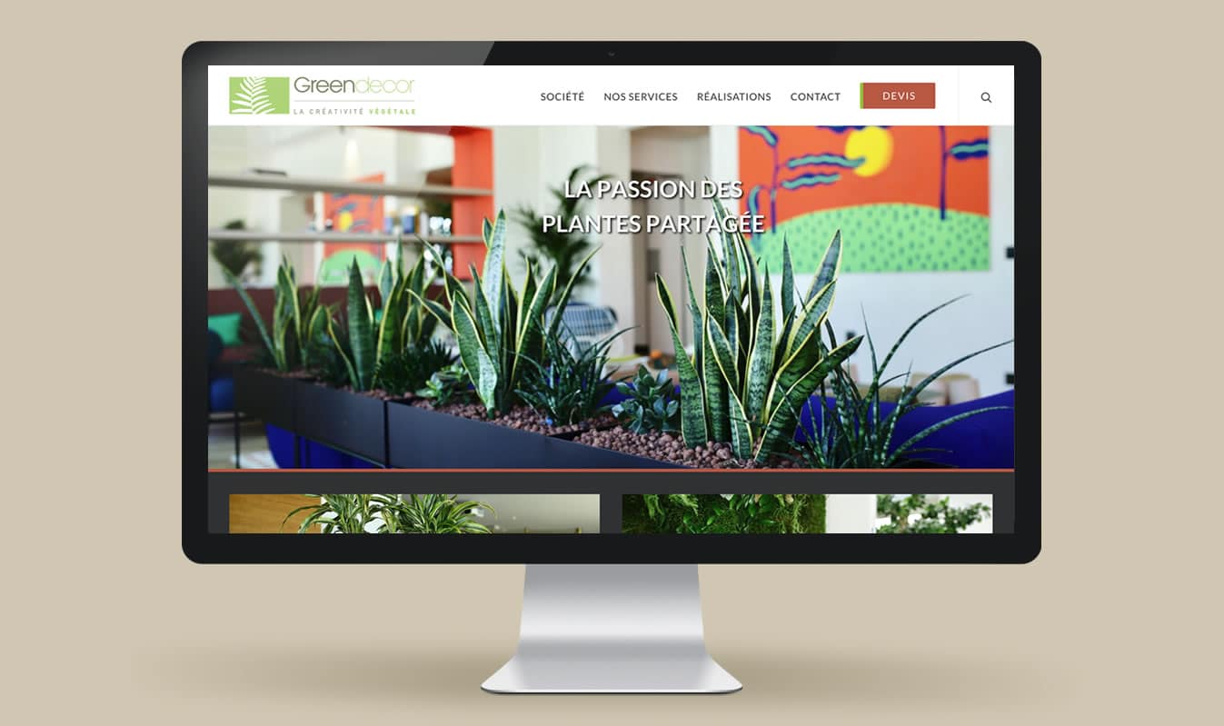 Frametonic Digital - Web Design - Création de sites internet pour les entreprises de Design Végétal et agencement de bureaux