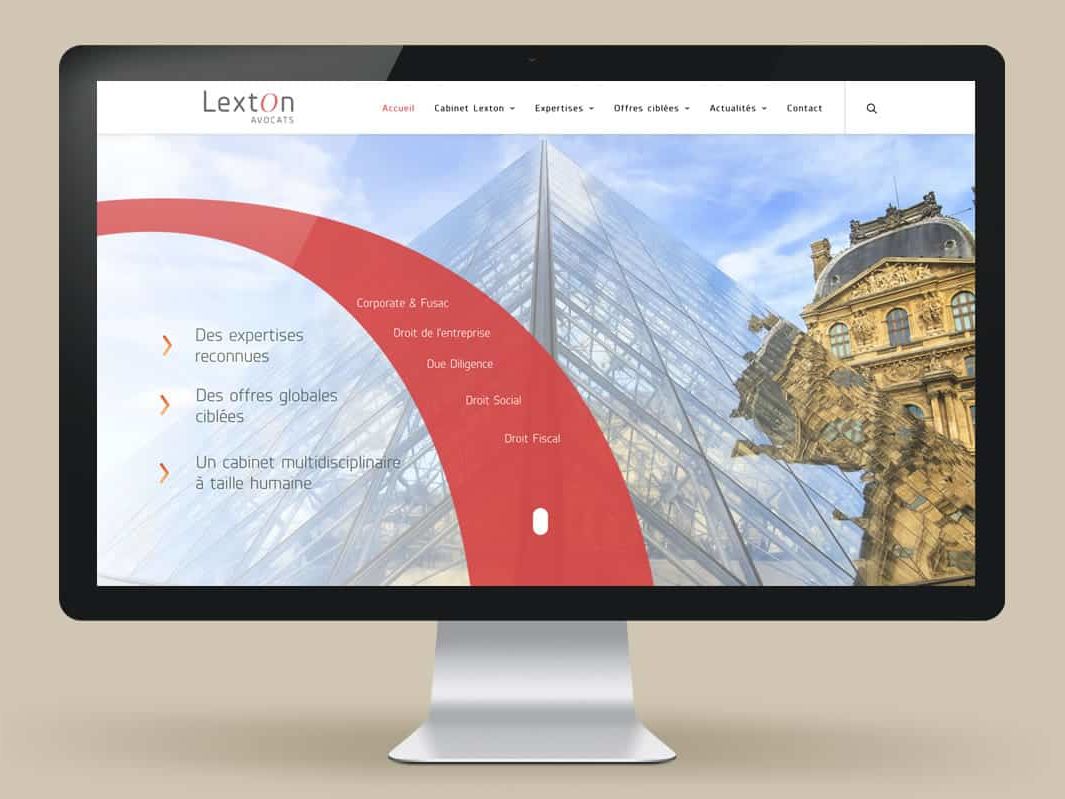 Frametonic Digital - Web Design - Création de sites internet pour les cabinets d'avocats - Lexton Avocats