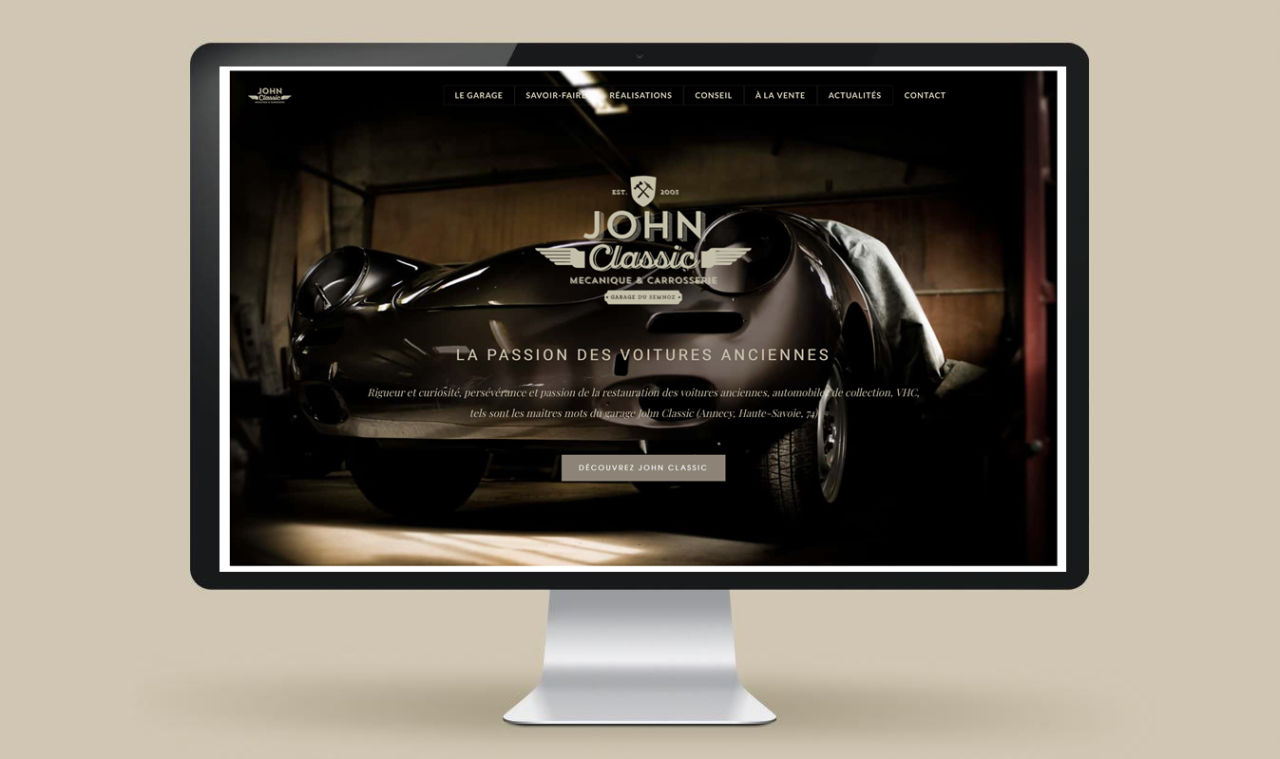 Frametonic Digital Agency - Web design for car restoration garage - Paris - Raleigh - john2
