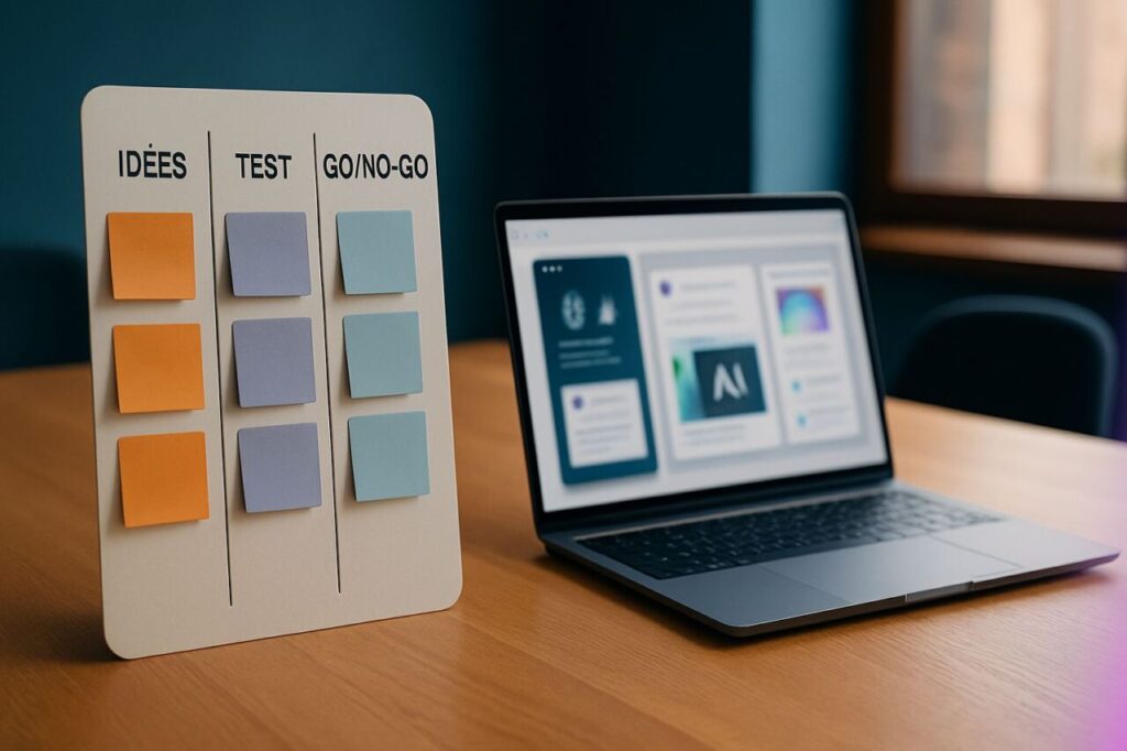 An SMB team turns a stream of AI tools into a pipeline of tested decisions on a Kanban board.